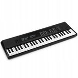Keyboard z Akumulatorem + Mikrofon 49 Klawiszy dla Dziecka Czarny do Nauki