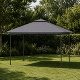 Pawilon Namiot Ogrodowy Pergola na Taras Antracytowy Szary 4x4m Wodoodporny