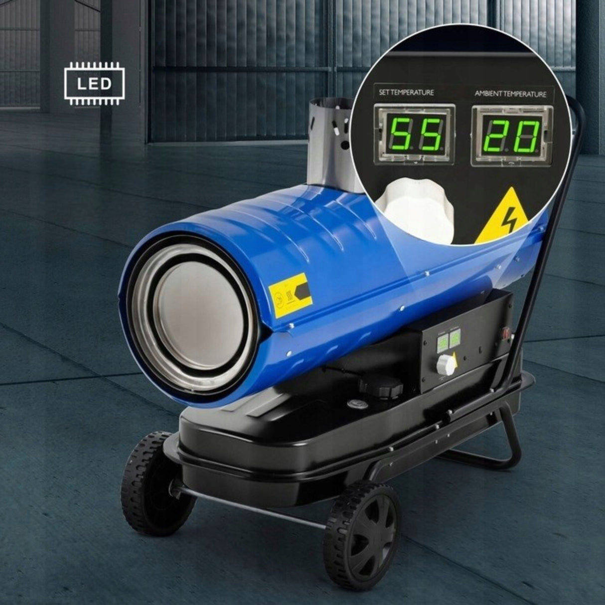Nagrzewnica Spalinowa Mobilna Dmuchawa Olejowa Mocna Ogrzewanie 28-30 kW