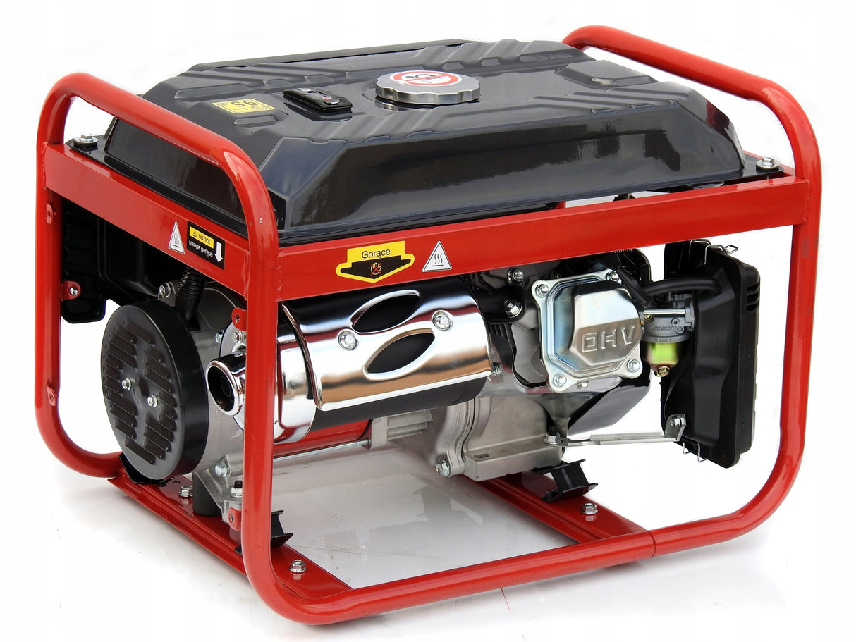 Agregat Prądotwórczy Benzynowy 3500W Przenośny Jednofazowy Generator Prądu