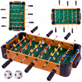 Piłkarzyki Gra Zręcznościowa Drewniany Football Mini Stół do Gry 51x25 cm