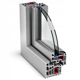 OKNO PCV 40 X 40 CIEPŁE - 6 Komorowy Szczelne POVES Uchylne Profil: 81mm