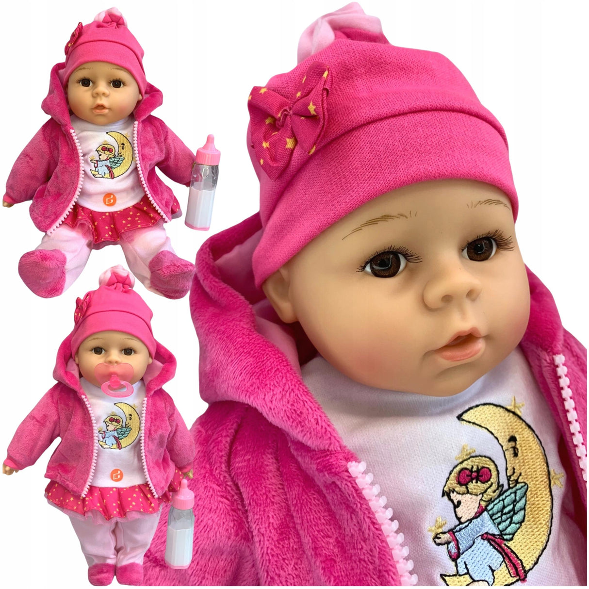 Lalka Bobas Dziewczynka Baby Born Mówi i Śpiewa po Polsku Zabawka Prezent