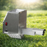 Wędzarnia Elektryczna Ogrodowa Metalowa Smoker BBQ Generator Dymu Srebrna