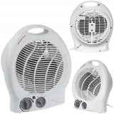 Grzejnik Elektryczny Farelka Termowentylator z Termostatem 2000 W 3 Poziomy