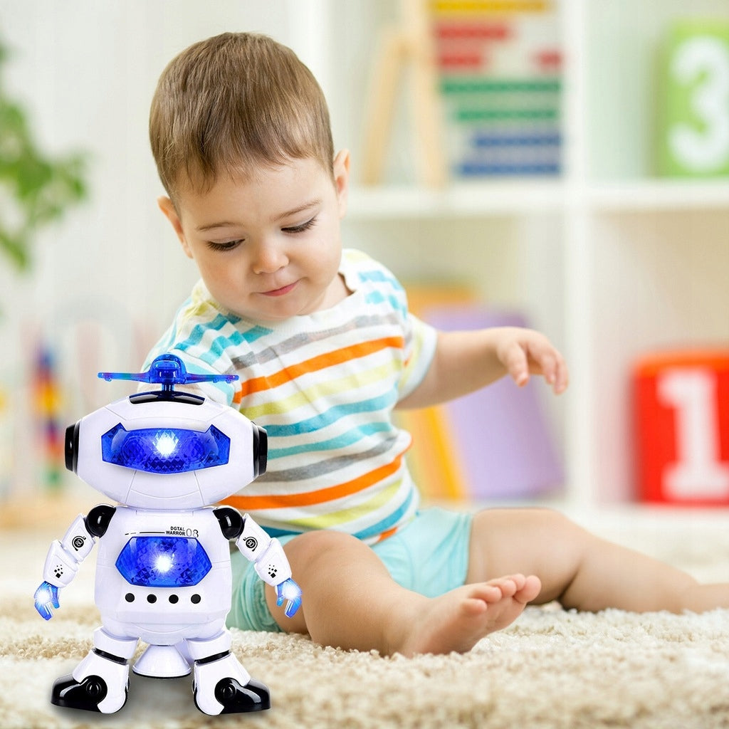 Robot Interaktywny Android Tańczący na Baterię dla Dzieci Obrót 360 Stopni