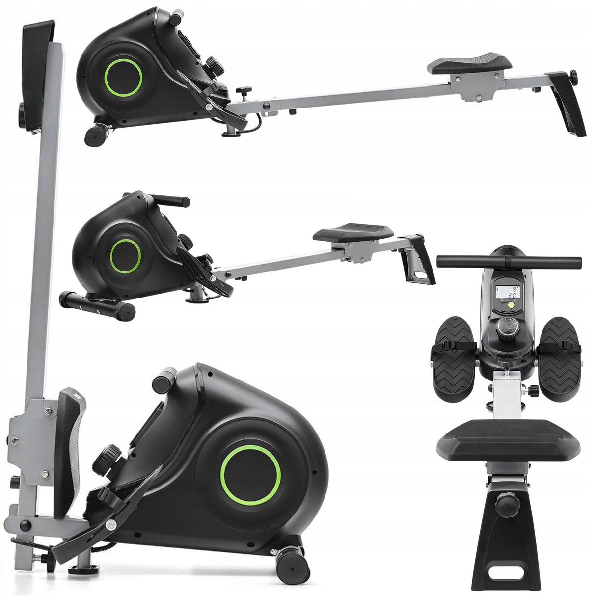 Wioślarz Ergonometr Magnetyczny Kompatybilny z Fitshow Treningowy Składany
