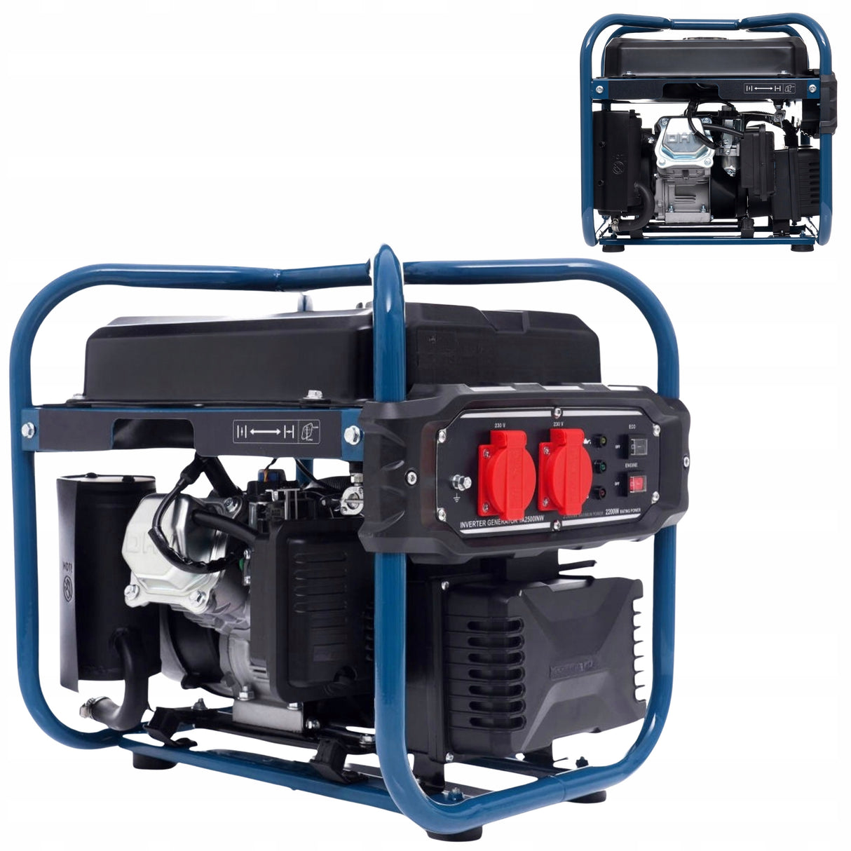 Agregat Inwertorowy 2000W Cichy Generator Prądu Zestaw + Gratis
