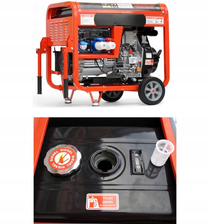 Agregat Generator Prądu Diesel Dual Power Trójfazowy Prezent