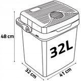 Lodówka turystyczna samochodowa grzanie 32 litry 12V/230V USB POVES