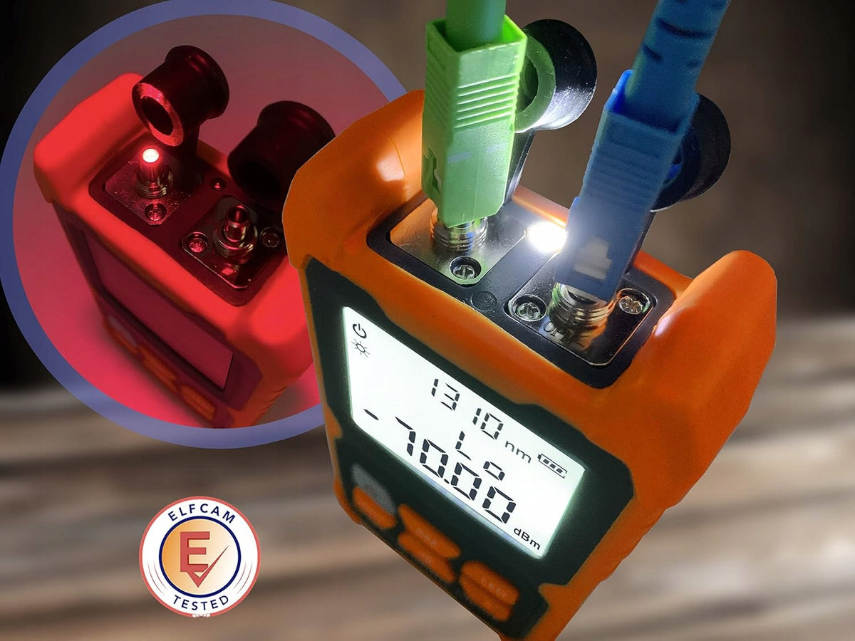 Multimetr Optyczny Przenośny Miernik Mocy + VFL 2mW ELFCAM E-200 Adapter