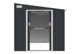 Domek Ogrodowy UNIWERSALNYM Jednospadowym Dachem Antracyt 247x311cm 7,19m²