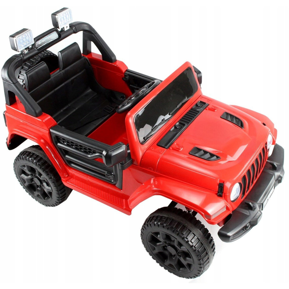 JEEP LT Off Road 4x4, Auto na Akumulator 4 Amortyzatory Czerwony 12V 7Ah