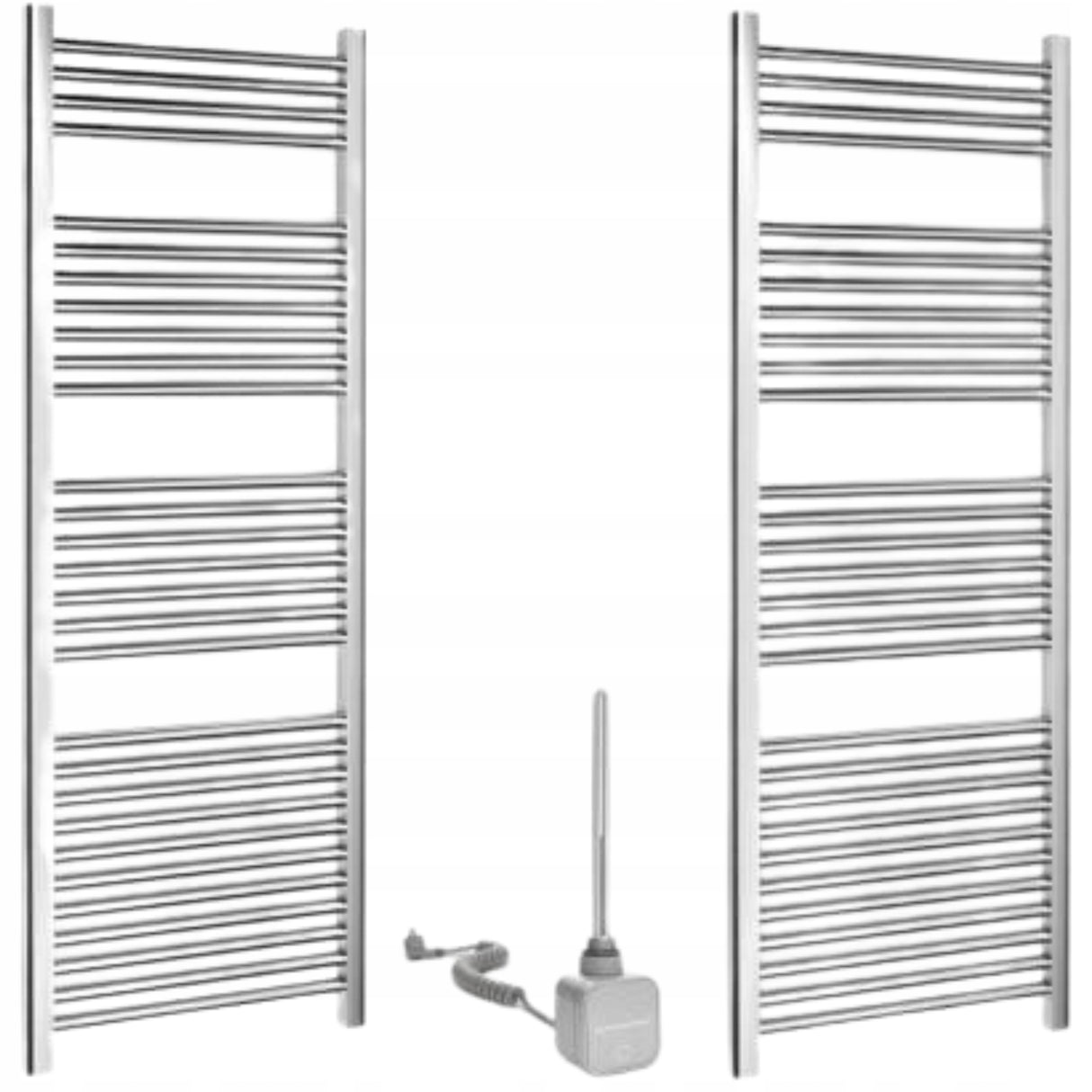 Grzejnik Elektryczny Łazienkowy Dekoracyjny 55x150 cm 600 W Chromowany