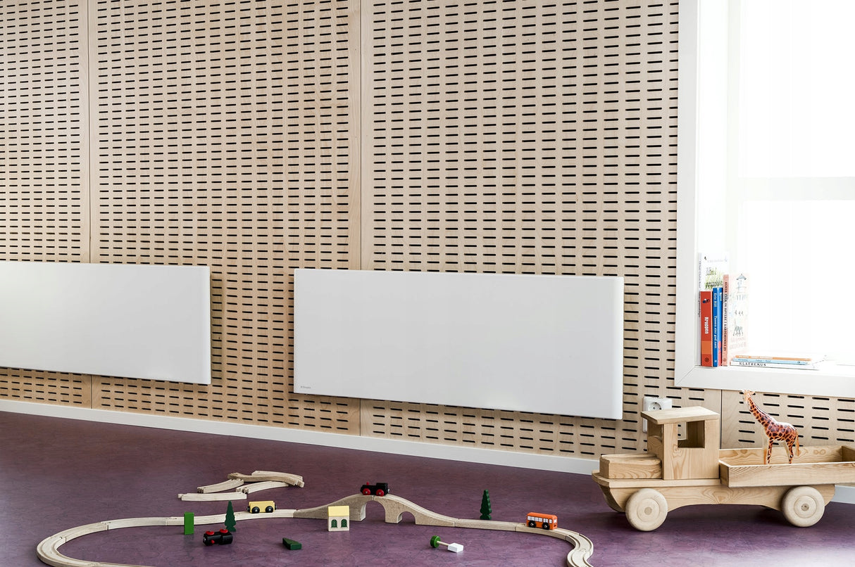 Grzejnik Elektryczny Panelowy Ścienny Panelowy z Termostatem 1000 W Biały
