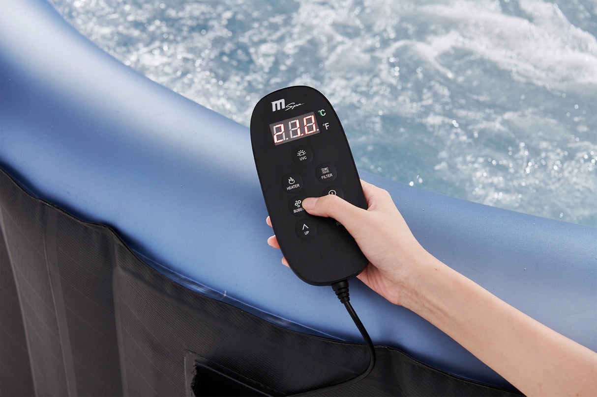 Basen Dmuchany Ogrodowy z Hydromasażem Spa Ogrodowe Sześcioosobowe 930 L