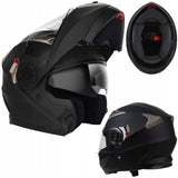 Kask Motocyklowy Szczękowy FLIP-UP S pod Interkom, ECE22-06 Rozmiar M