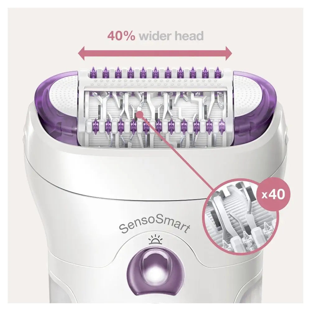 Depilator Braun Silk-épil 9-710 SenoSmart TM! Ergonomiczny Kształt Lekki