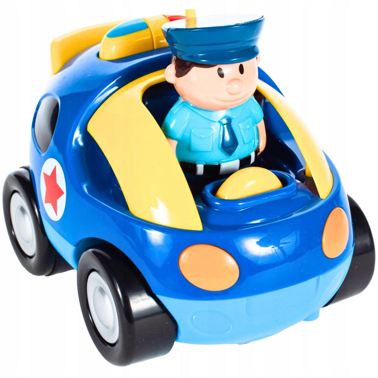 Samochód Zdalnie Sterowany Auto Policja Kierownica dla Dziecka Malucha