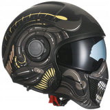 Kask Motocyklowy Szczękowy Wielokolorowy Pełna Twarz Modułowy Rozmiar XL