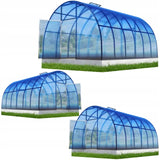 Szklarnia z Poliwęglanu Prosta Półokrągła Dobra 40x20 4mm 3x4m