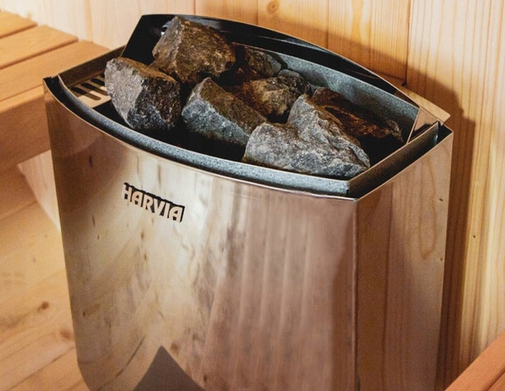 Sauna Ogrodowa z Piecem HARVIA VEGA BC60 Quadro 185 cm Szwedzkie Drewno