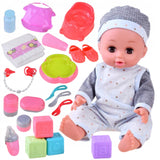 Interaktywna Lalka Sikająca Bobas Pije Mówi + Akcesoria Nocnik Pampers