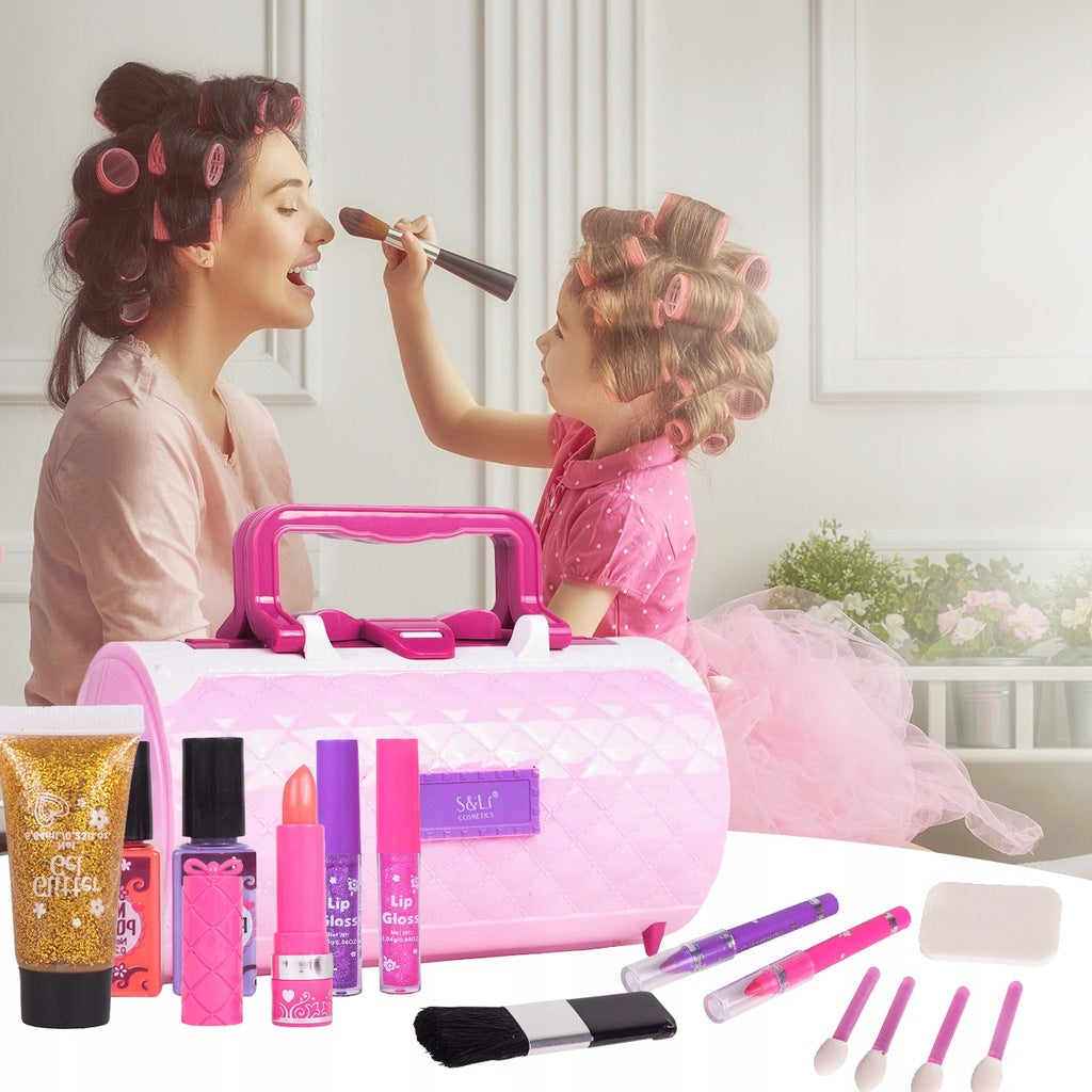 Zestaw Kosmetyków do Malowania Cienie Makijażu Kuferek Makeup dla Dzieci