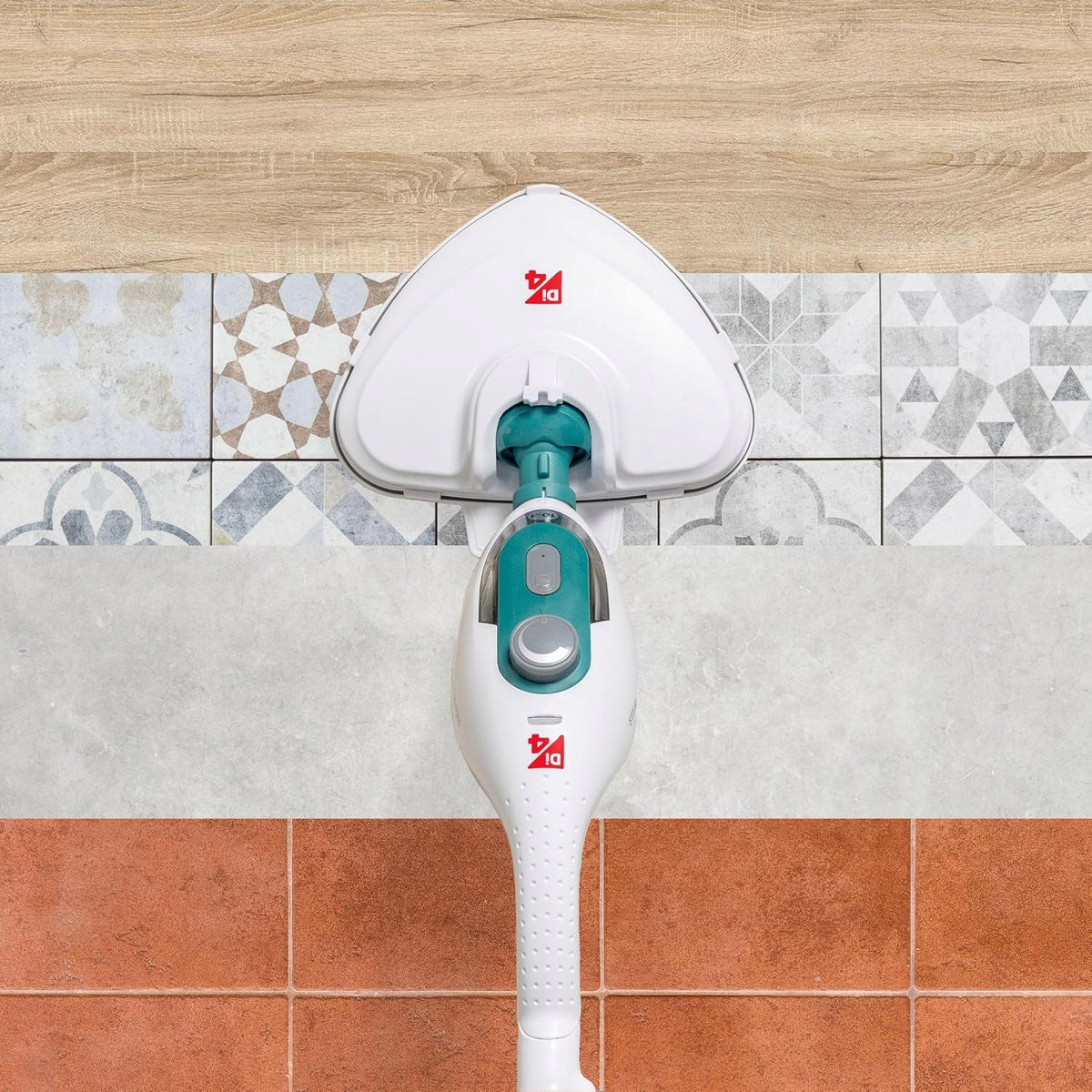 Mop Parowy Biały/Czarny 380 ml Di4 Multi10 Max Biały 10w1 1500W 380 ml