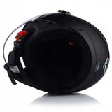 Kask Motocyklowy Otwarty CHOPPER Otwierany VITO UNO Czarny Mat M
