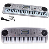 Keyboard Pianinko z Mikrofonem Organy 54 Klawisze do Grania Wyświetlacz Led