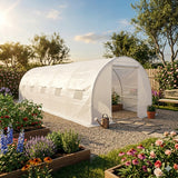 FOLIA ZAMIENNA Do Tunelu Tunel Foliowy Ogrodowy 24 m² 3x8x2m | WZMOCNIONA