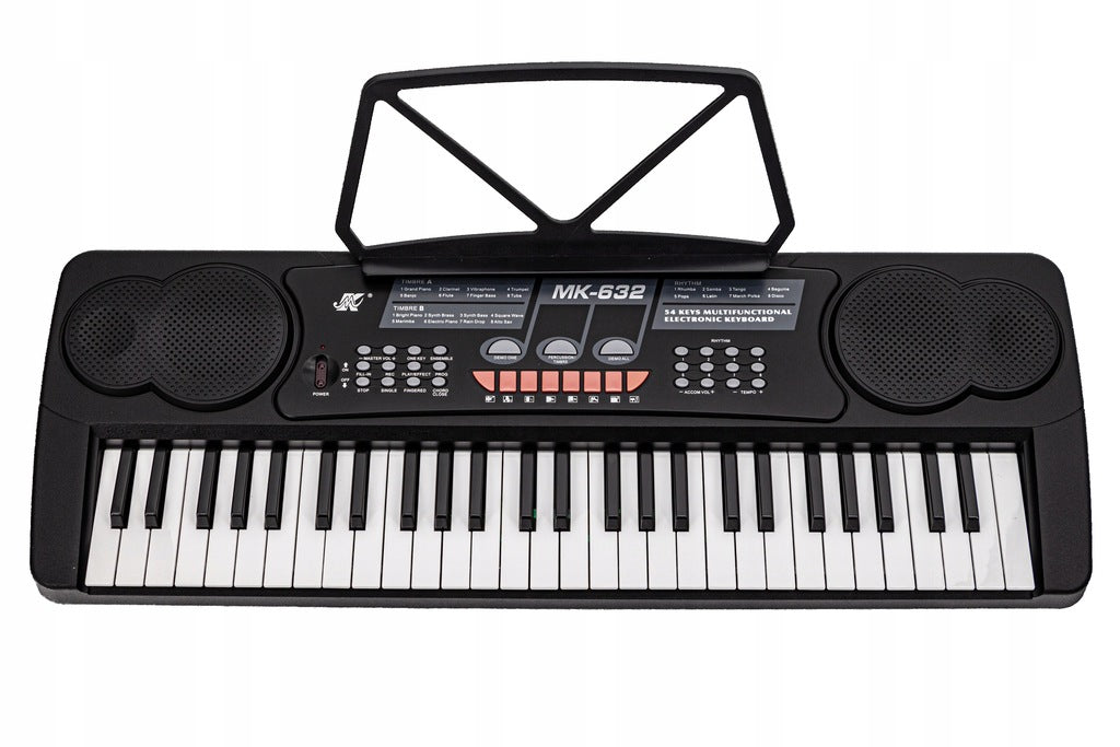 KEYBOARD Prezent Ze Statywem Dzieci Organy Pianino Klawisze Mikrofon GRATIS