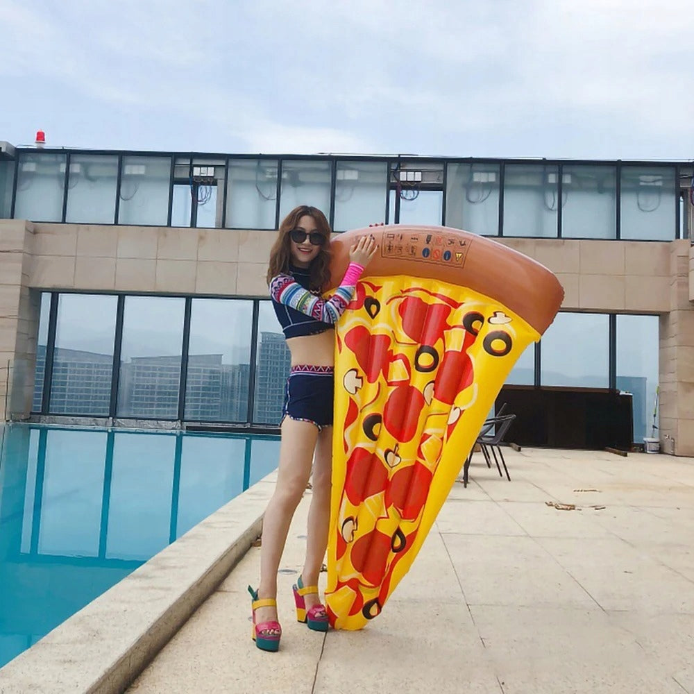 Pizza Dmuchana Pływak Wodny Nadmuchiwany Plażowy na Basen 160 cm x 85 cm