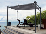 Pergola Ogrodowa Tarasowa Szara Dach Altana Pawilon Dach 3x3 M