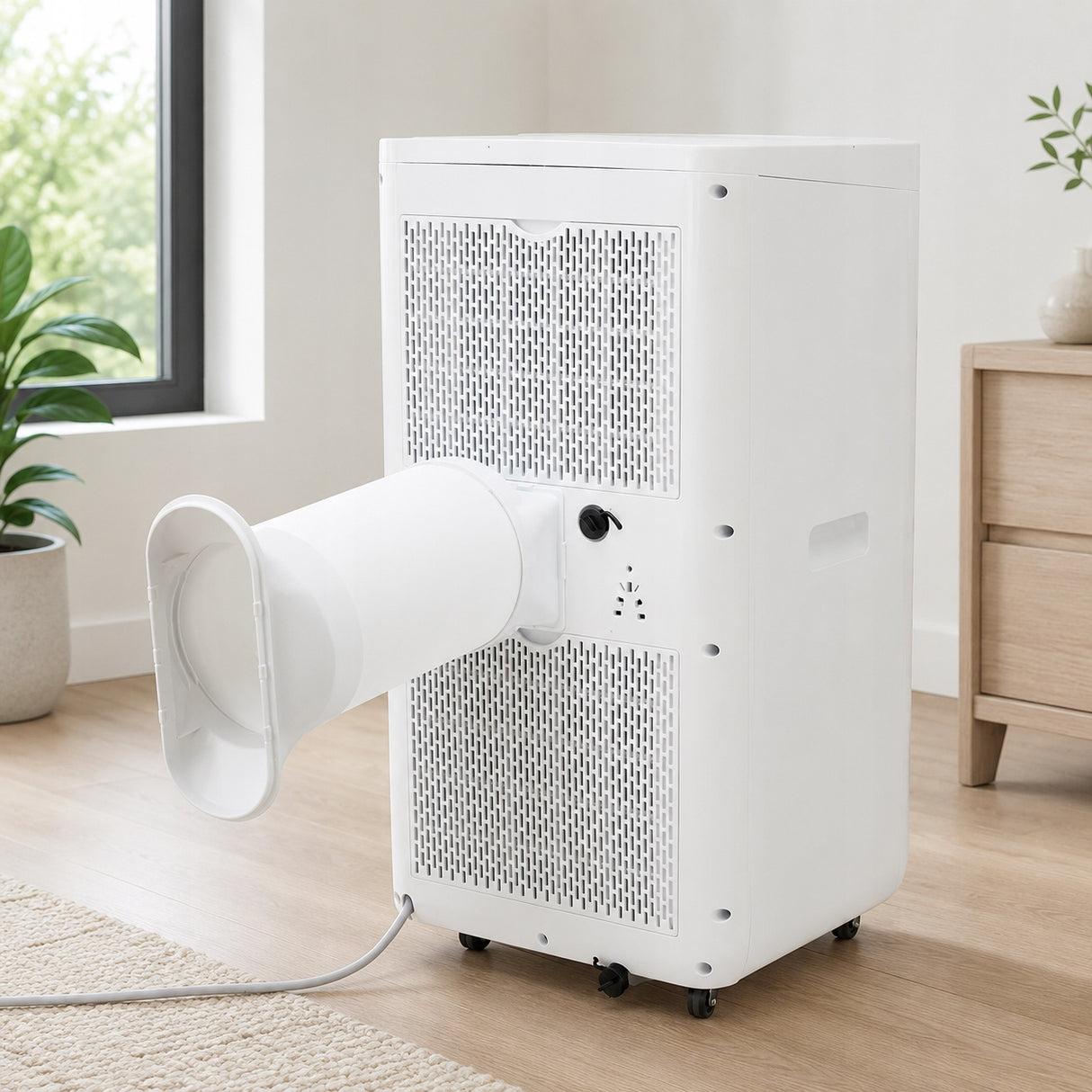 Klimatyzator Przenośny Mobilny Chłodzenie Biały 25m2 2600W na Pilota