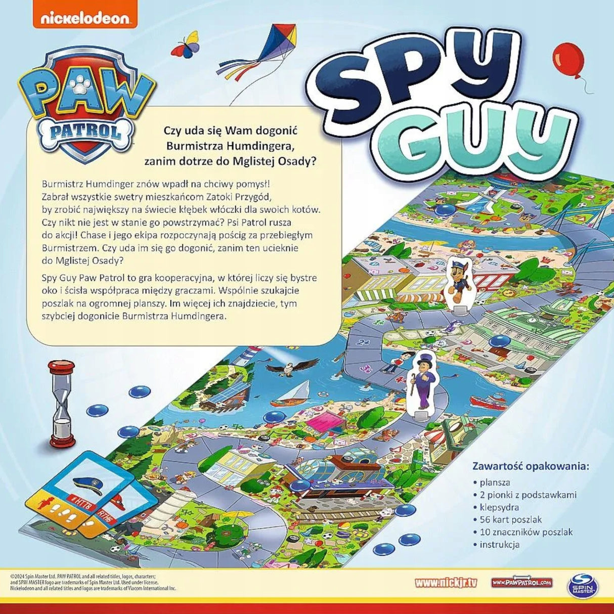 Gra Spy Guy Psi Patrol Kooperacyjna Planszówka Dla Dzieci 3+