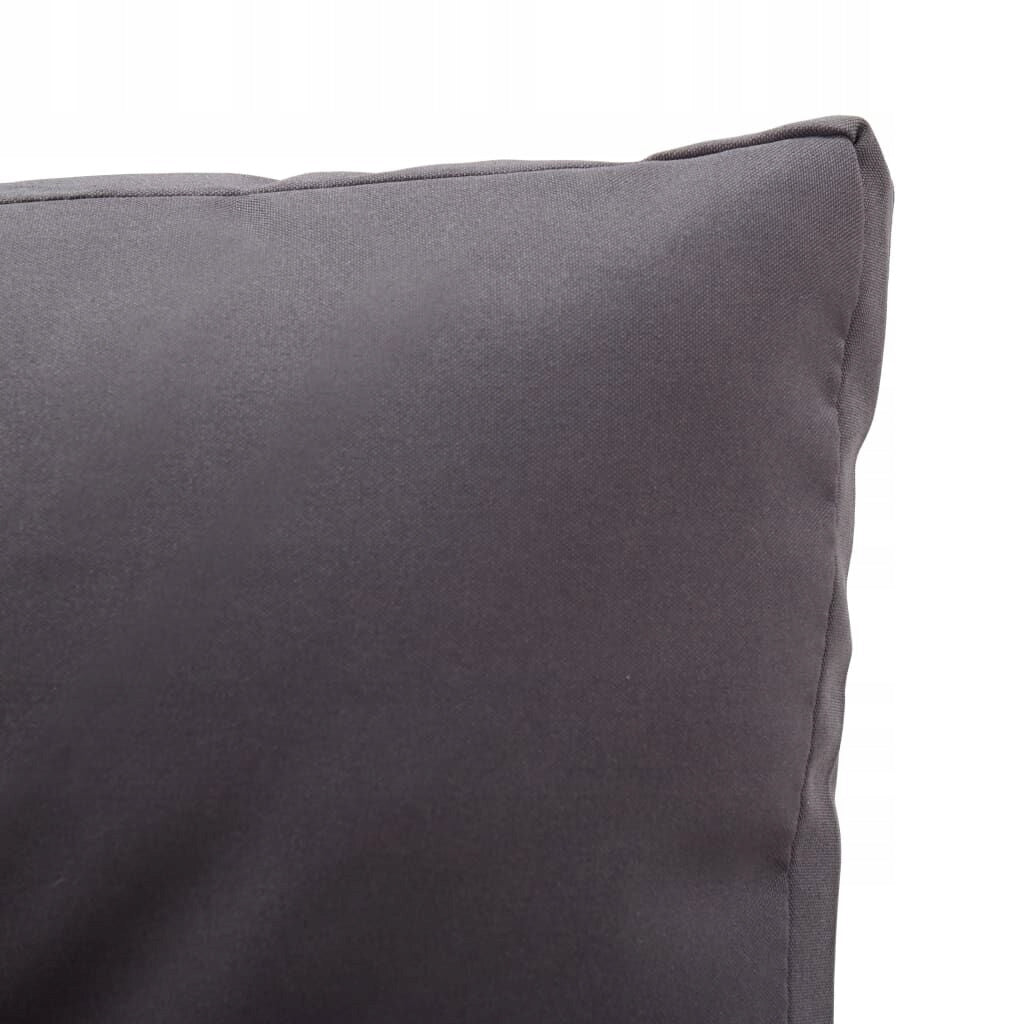 Sofa Ogrodowa Dwuosobowa z Poduszkami Szara Rattan PE 124x74x78 cm