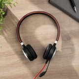 Słuchawki Nauszne Jabra Evolve 40 Duo Czarne Redukcja Szumów + Pokrowiec