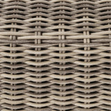 Pufa Ogrodowa Podnóżek Aluminium Technorattan Kolor Nature 77x77x31cm