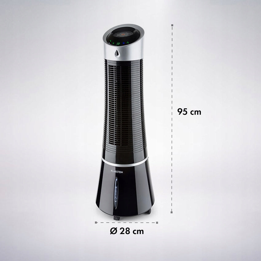 Klimator Klarstein Skyscraper Ice Czarny 4w1 Wentylator Oczyszczacz