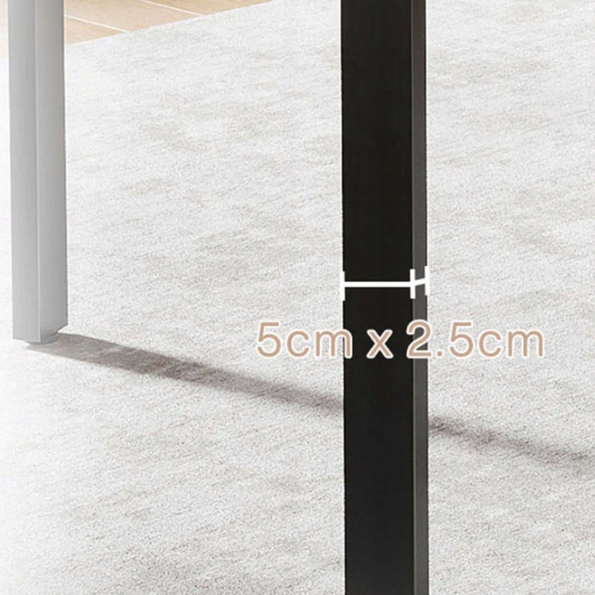 Okrągły Stół do Jadalni HOGAF2106 118,5cm Czarny Brązowy Płyta MDF Stabilny