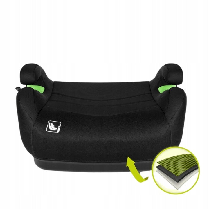 Fotelik Samochodowy Podstawka Czarna 126-150cm 15-36 kg dla Dziecka Poves