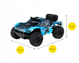 Samochód RC Terenowy 4x4 35km/h Duży Wodoodporny 2 Akumulatory Niebieski