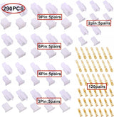 Zestaw Złącza 2.8mm 2/3/4/6/9Pin dla Motocykli Samochodów HUAZIZ 290 sztuk