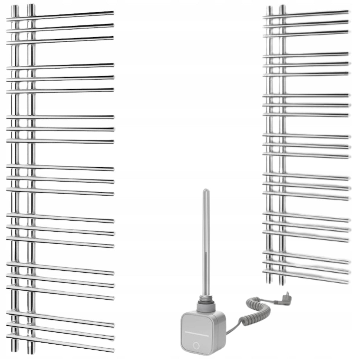 Grzejnik Elektryczny Łazienkowy Drabinka Chromowana Dekoracyjny 50x150 cm