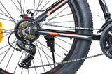 Rower Terenowy FATBIKE Stalowa Rama Szerokie Opony Przerzutki SHIMANO 26"