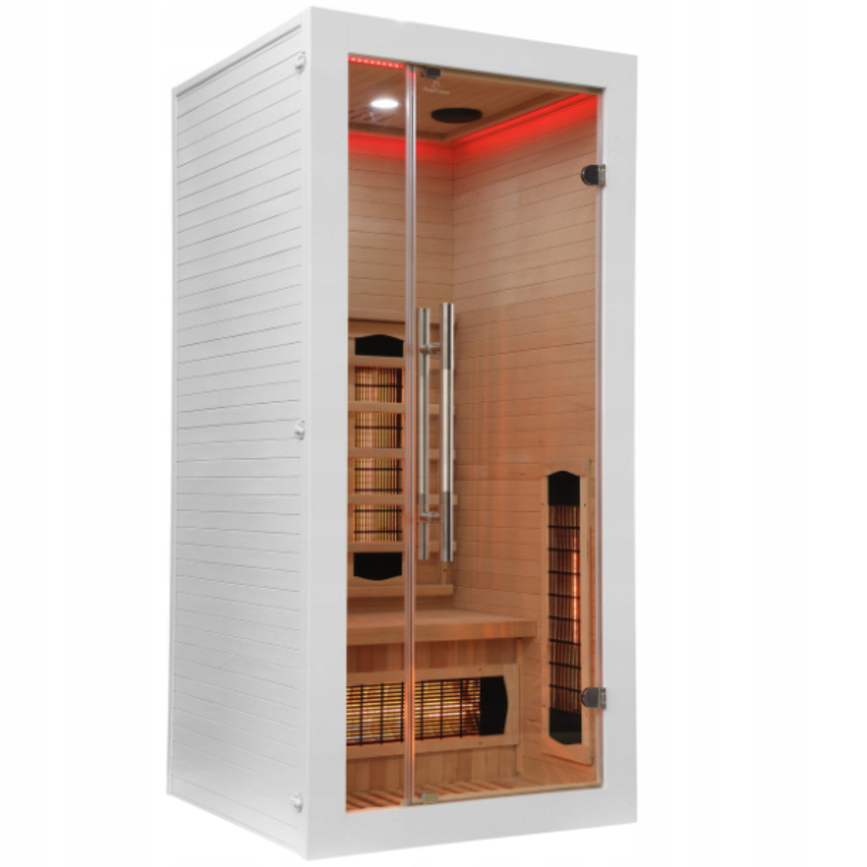 Sauna Jednoosobowa Infrared na 1 Osobę Domowe Spa Aurora Heat Biała