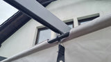 Altana Tarasowa Pergola Ogrodowa Aluminiowa Antracyt Poliester 400x400x240