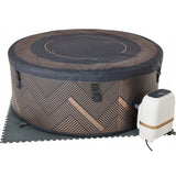 Basen z Hydromasażem Dmuchany Podgrzewana Woda Relax 8 Osobowy 1120L WiFi